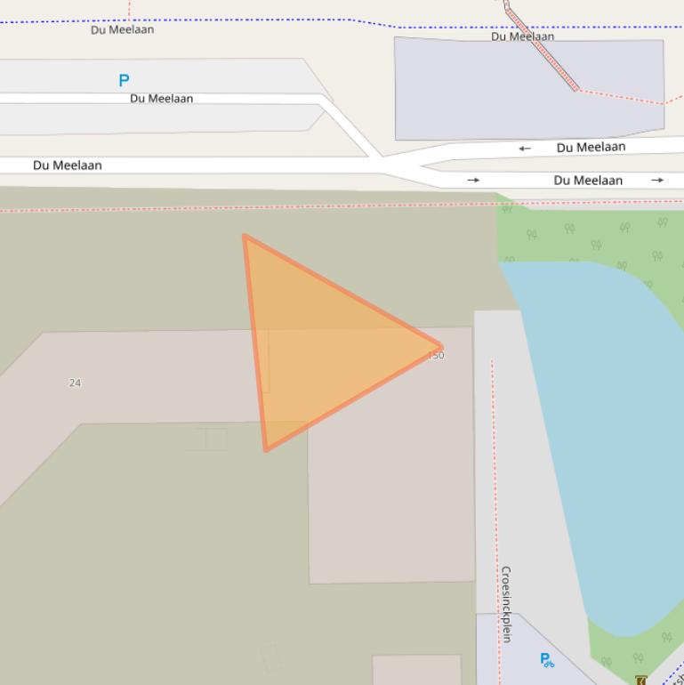 Kaart van postcodegebied 2722EB.