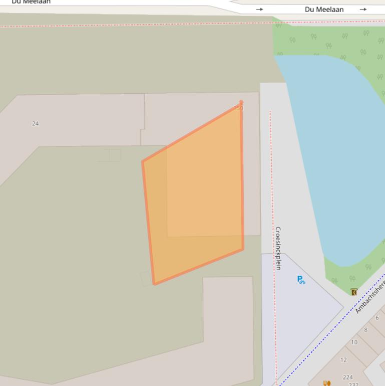 Kaart van postcodegebied 2722EC.