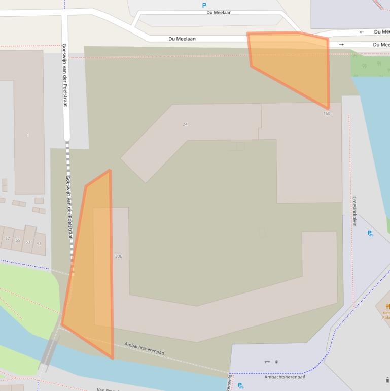 Kaart van postcodegebied 2722EH.