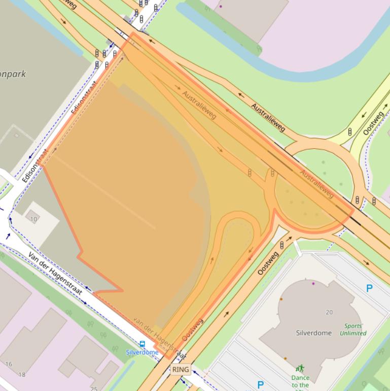 Kaart van postcodegebied 2722PW.