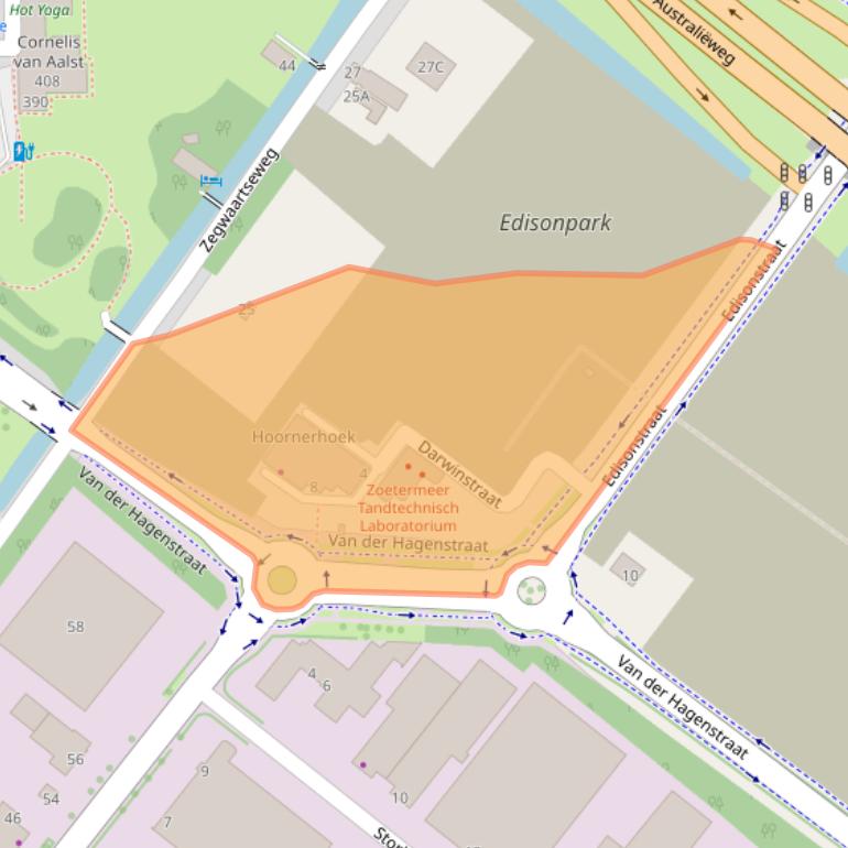 Kaart van postcodegebied 2722PX.