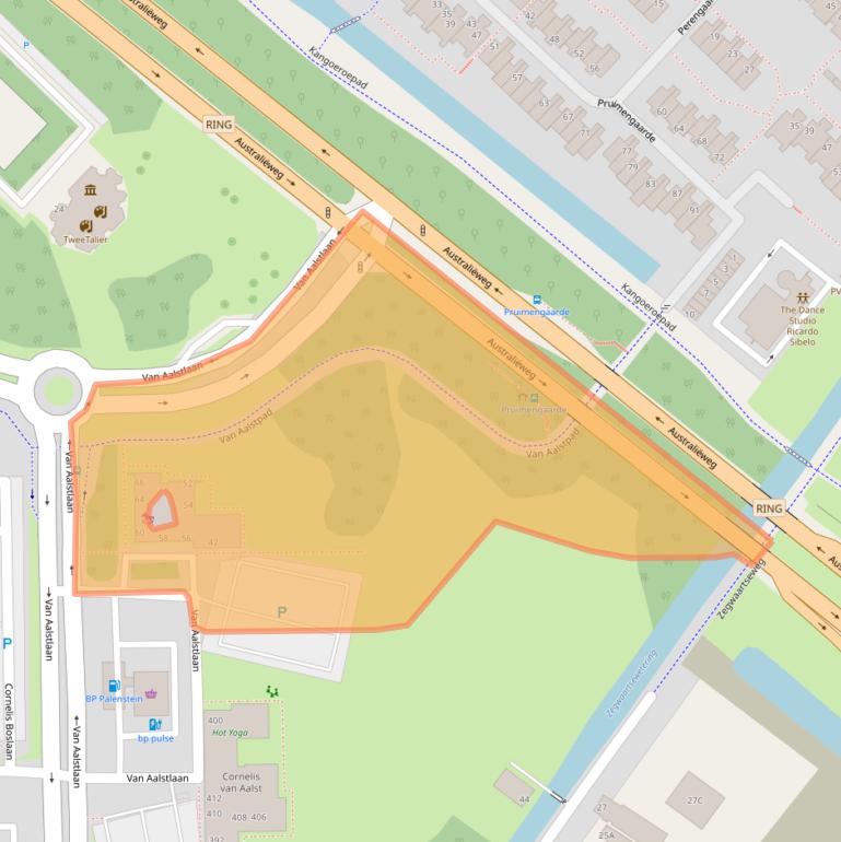 Kaart van postcodegebied 2722RM.