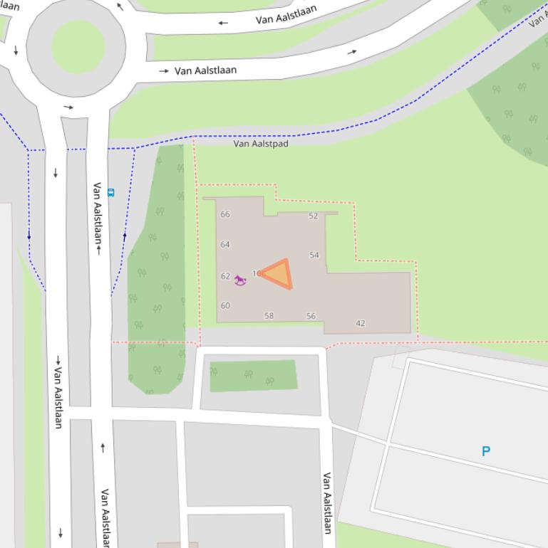 Kaart van postcodegebied 2722RN.