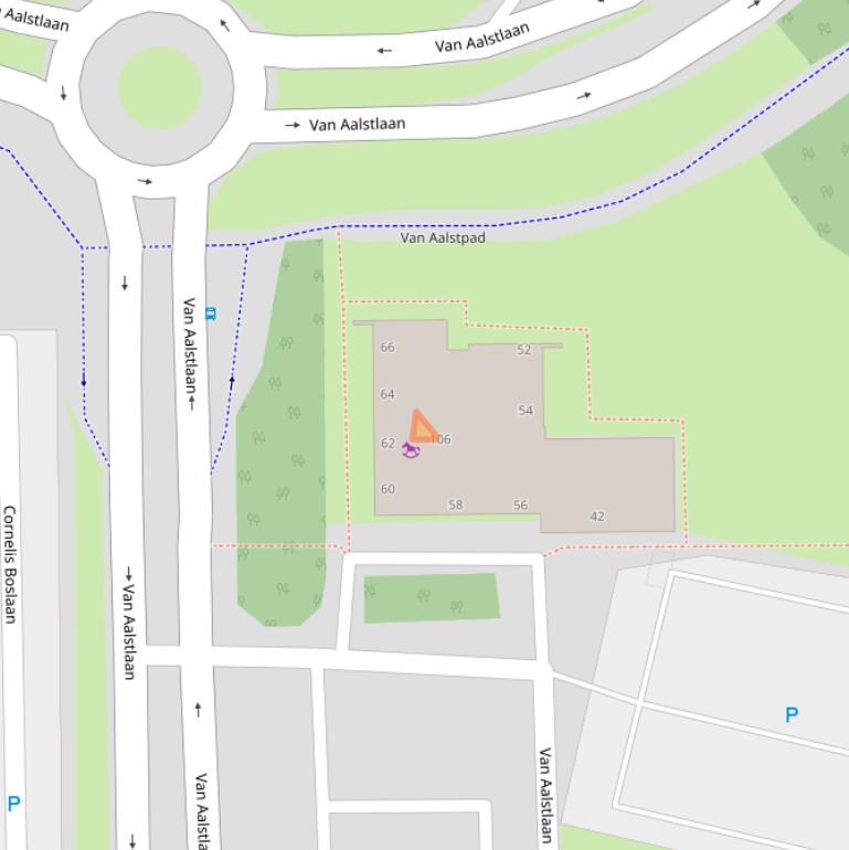 Kaart van postcodegebied 2722RS.