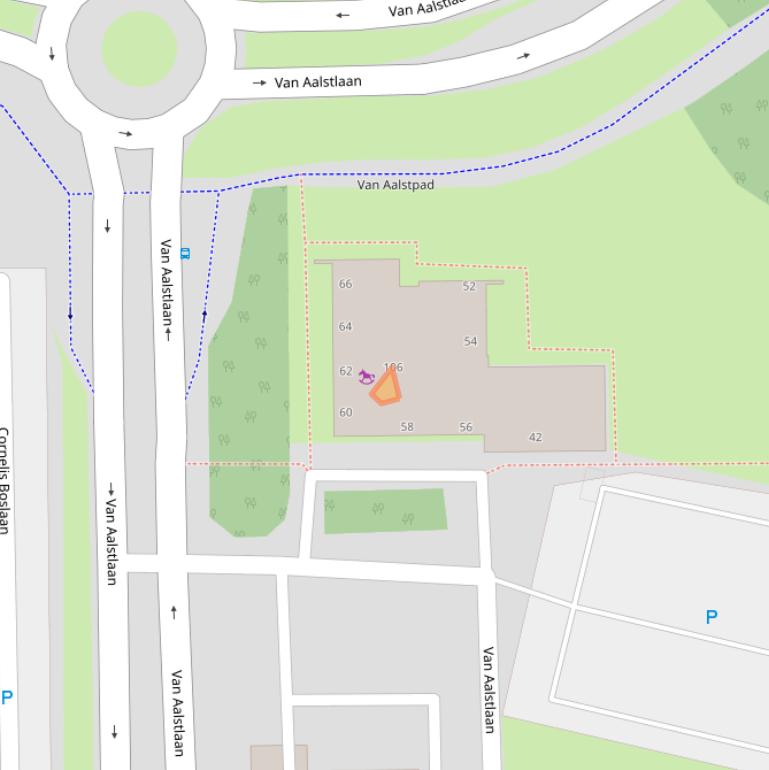 Kaart van postcodegebied 2722RW.