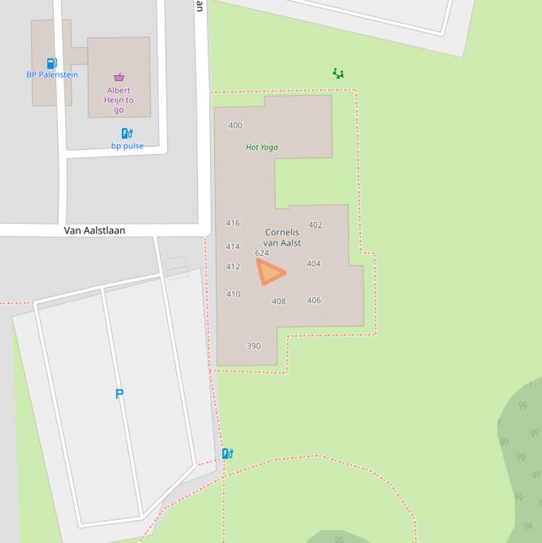 Kaart van postcodegebied 2722SB.