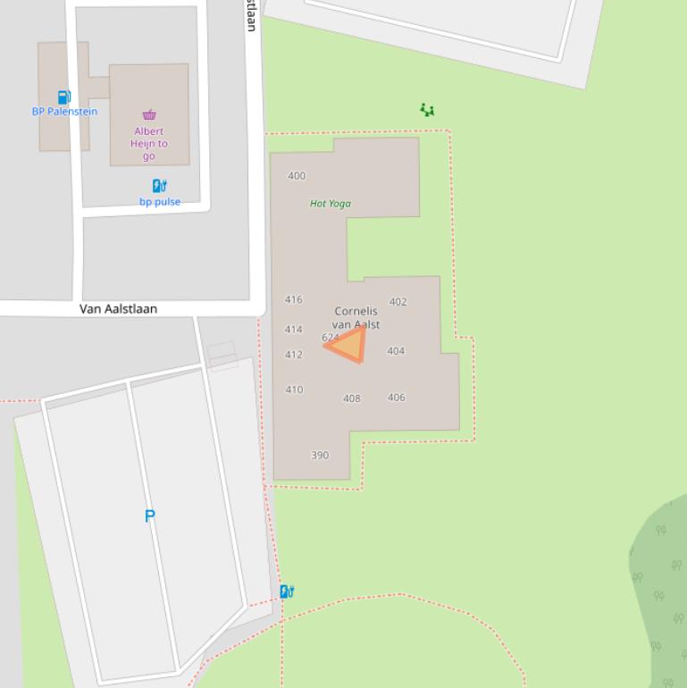 Kaart van postcodegebied 2722SC.