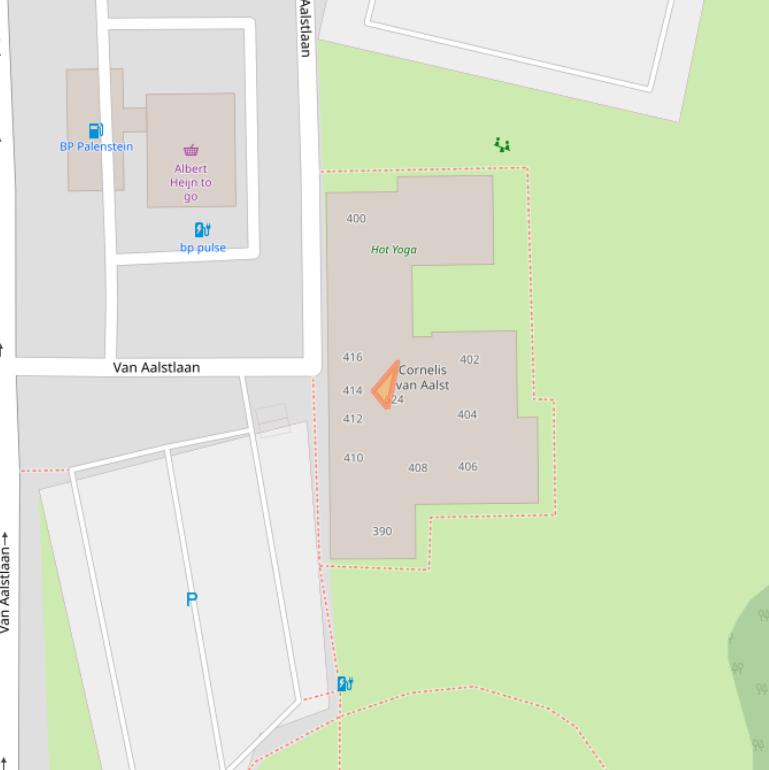 Kaart van postcodegebied 2722SG.