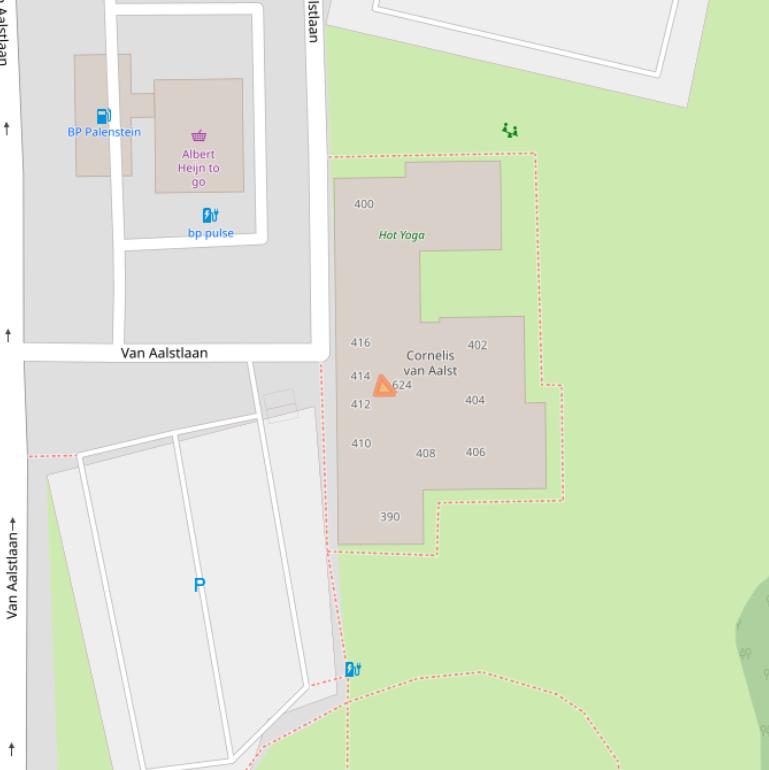 Kaart van postcodegebied 2722SH.