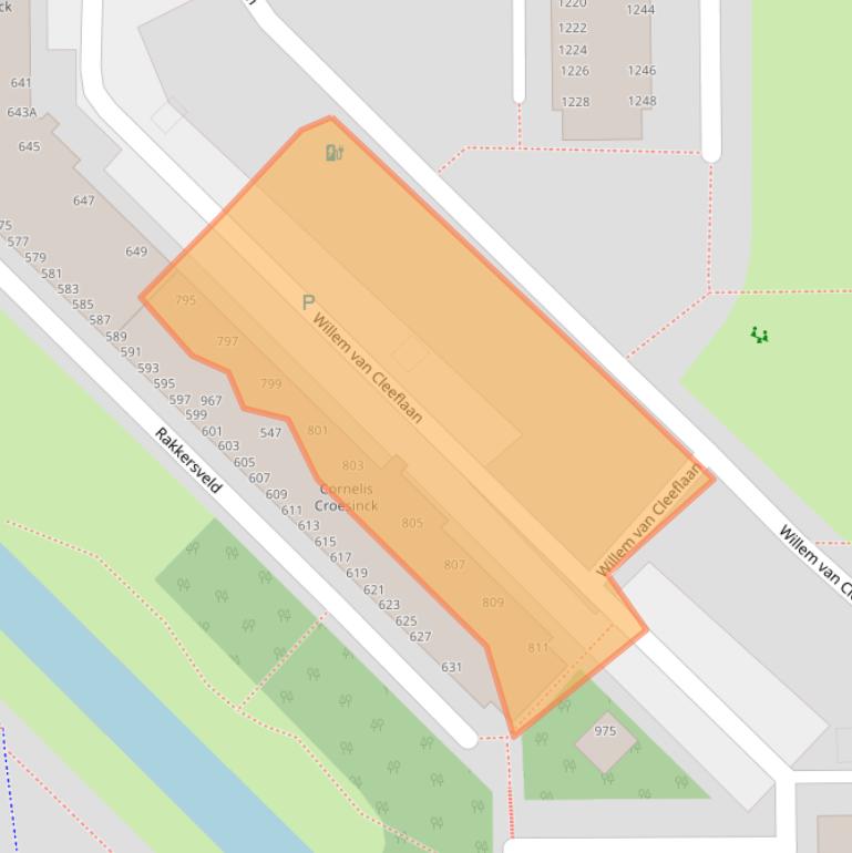 Kaart van postcodegebied 2722TH.