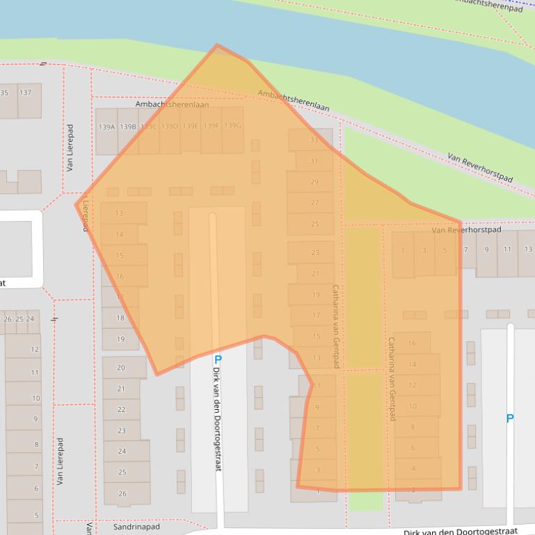 Kaart van postcodegebied 2722VT.