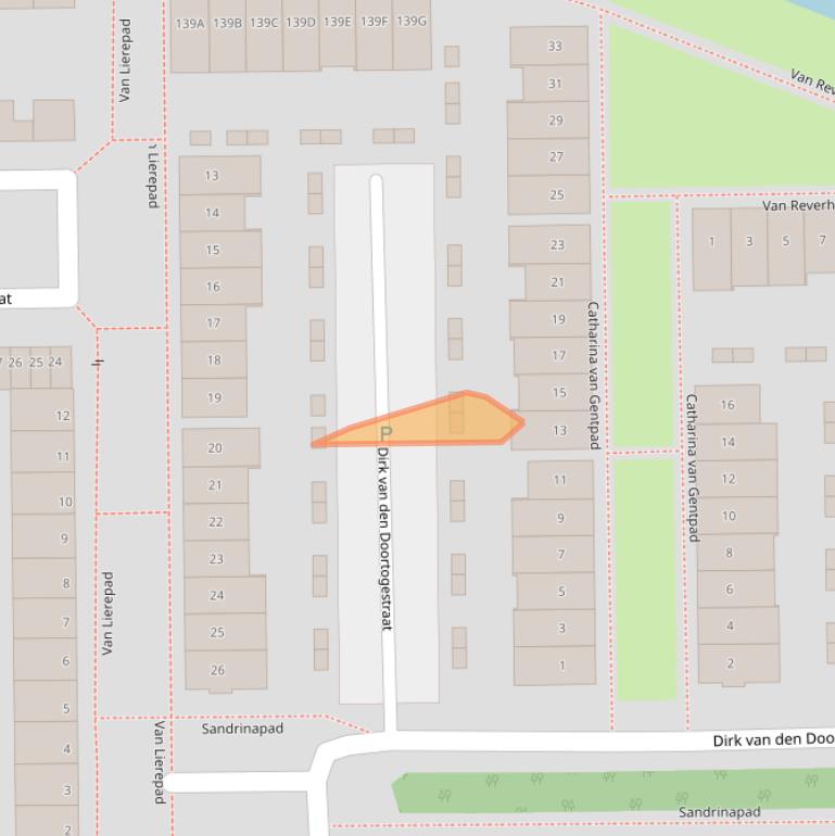 Kaart van postcodegebied 2722VW.