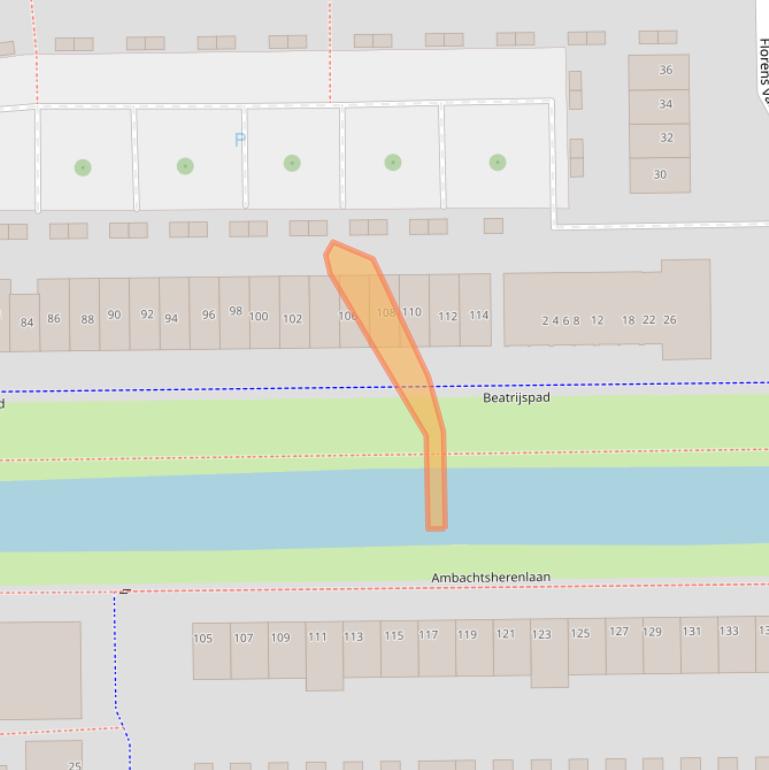 Kaart van postcodegebied 2722XM.