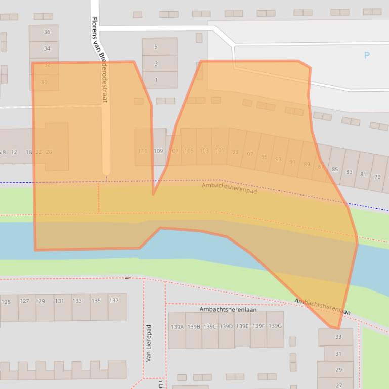 Kaart van postcodegebied 2722XN.
