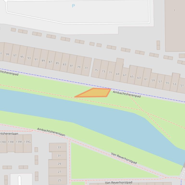 Kaart van postcodegebied 2722XX.