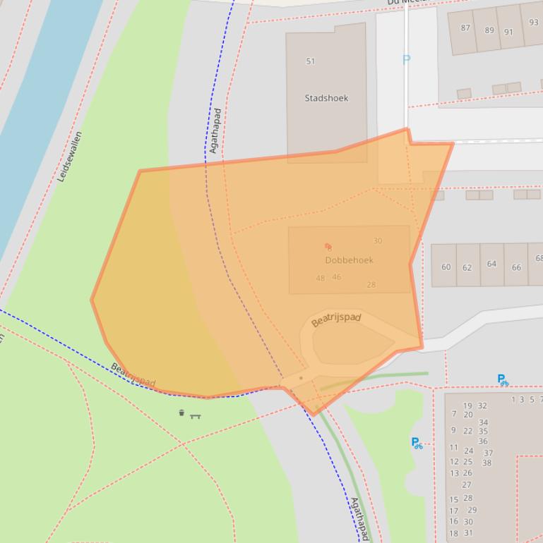 Kaart van postcodegebied 2722ZP.