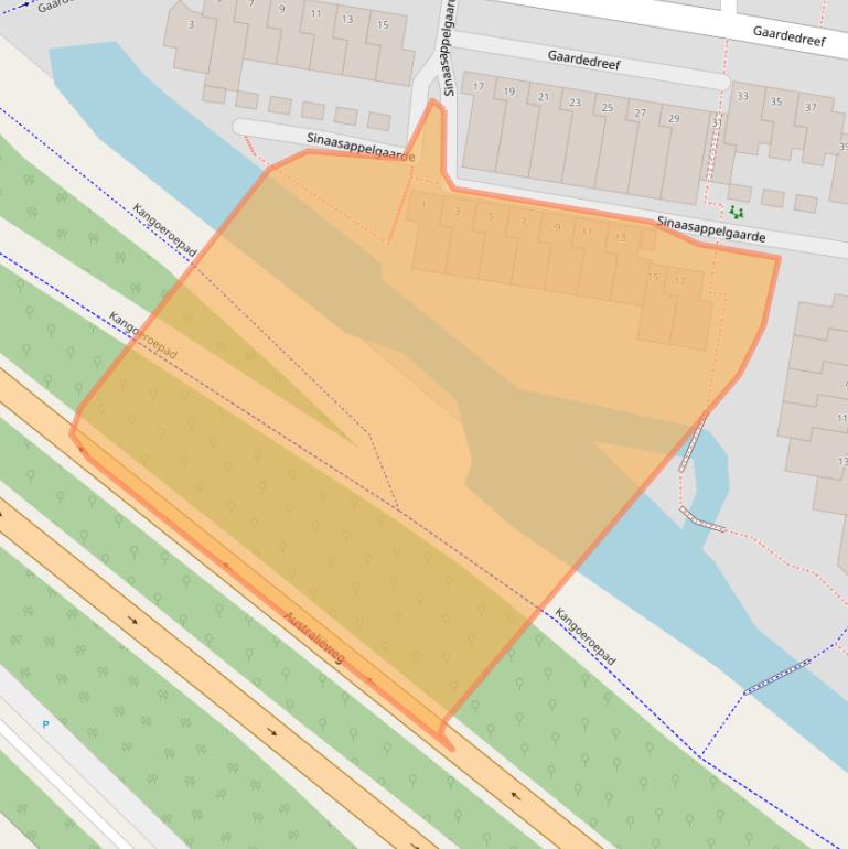 Kaart van postcodegebied 2723BT.
