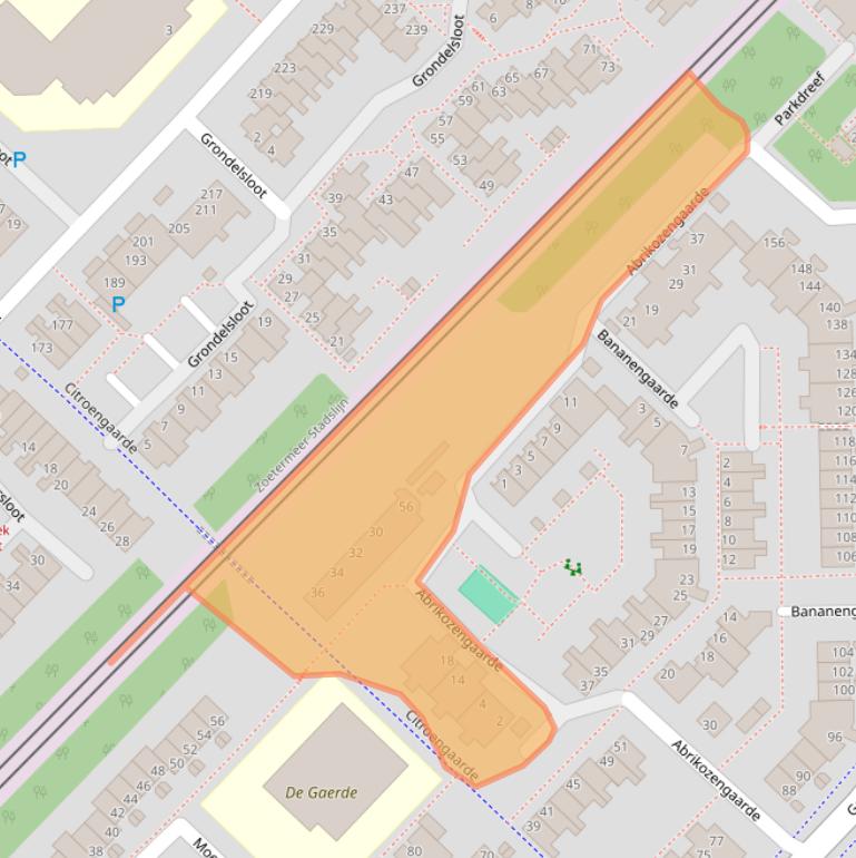 Kaart van postcodegebied 2723CB.