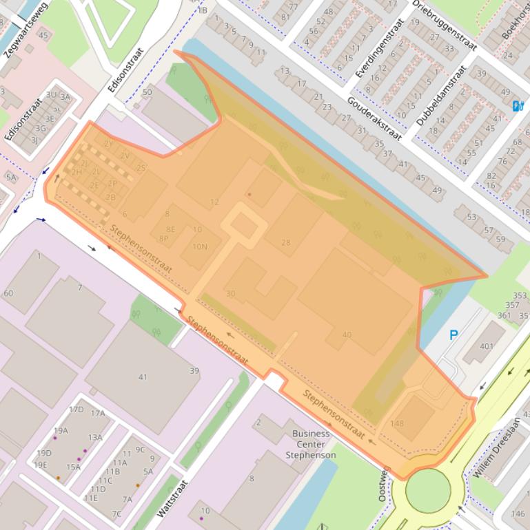 Kaart van postcodegebied 2723RN.