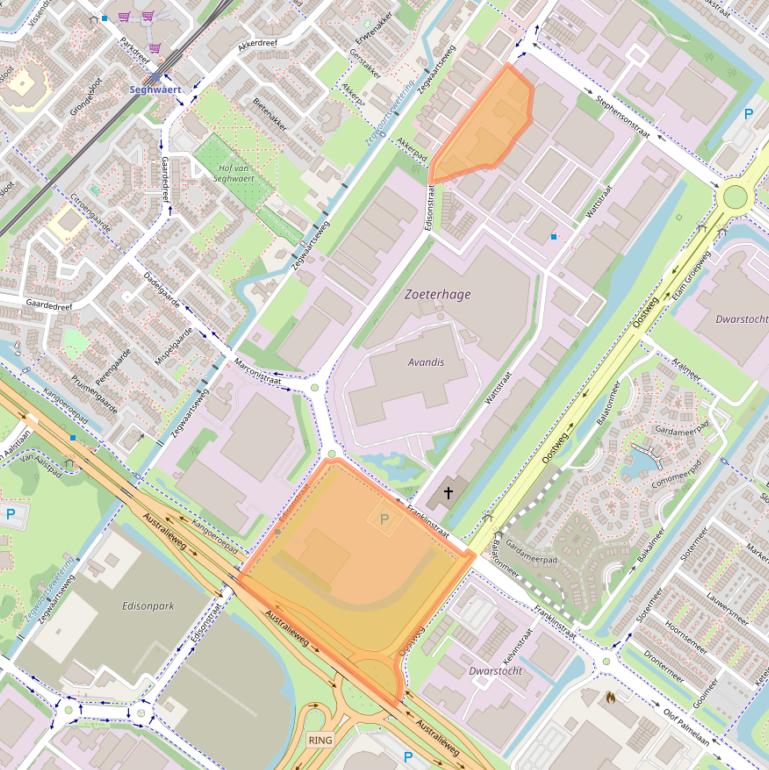 Kaart van postcodegebied 2723RR.