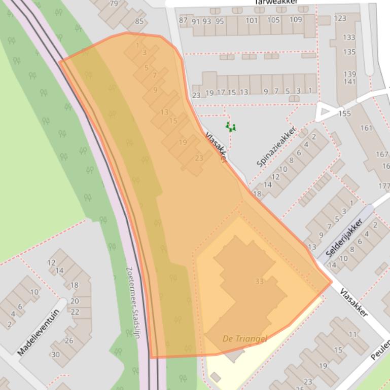 Kaart van postcodegebied 2723TP.