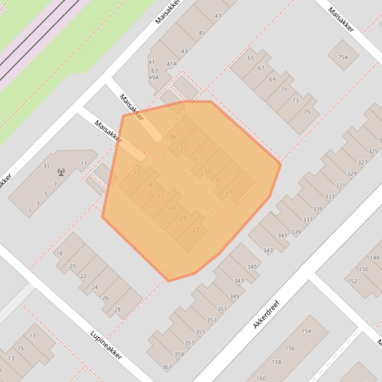 Kaart van postcodegebied 2723VS.