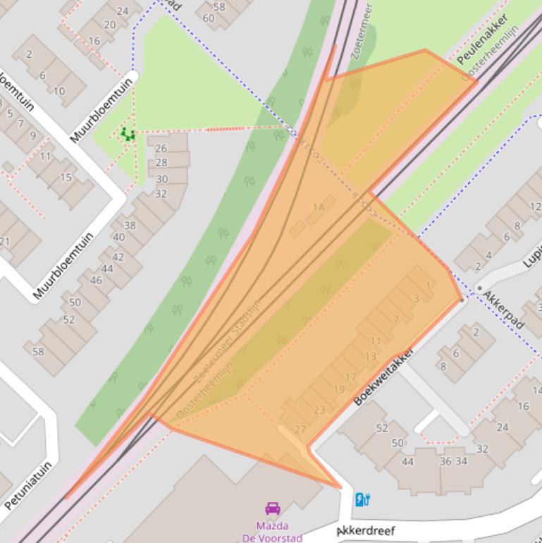 Kaart van postcodegebied 2723VW.