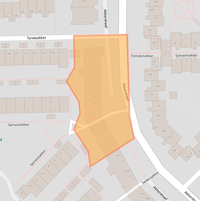 Kaart van postcodegebied 2723XT.