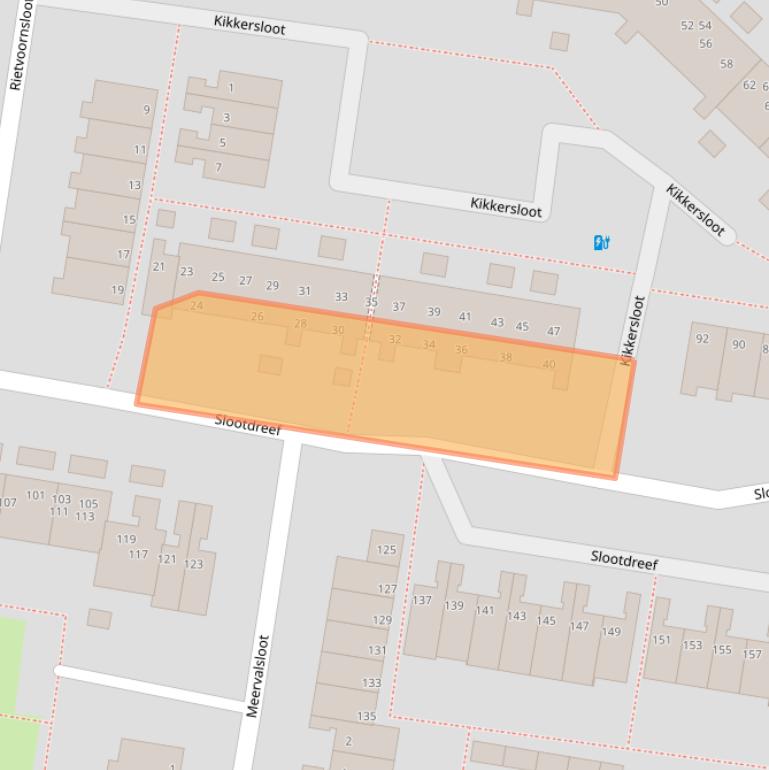 Kaart van postcodegebied 2724AM.