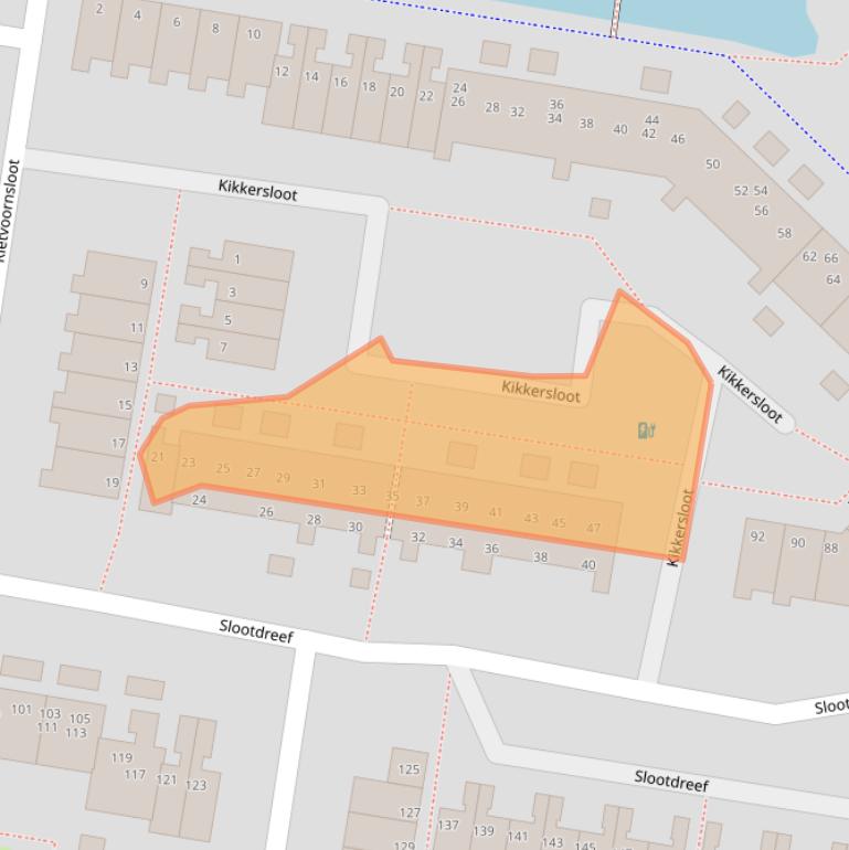 Kaart van postcodegebied 2724CD.