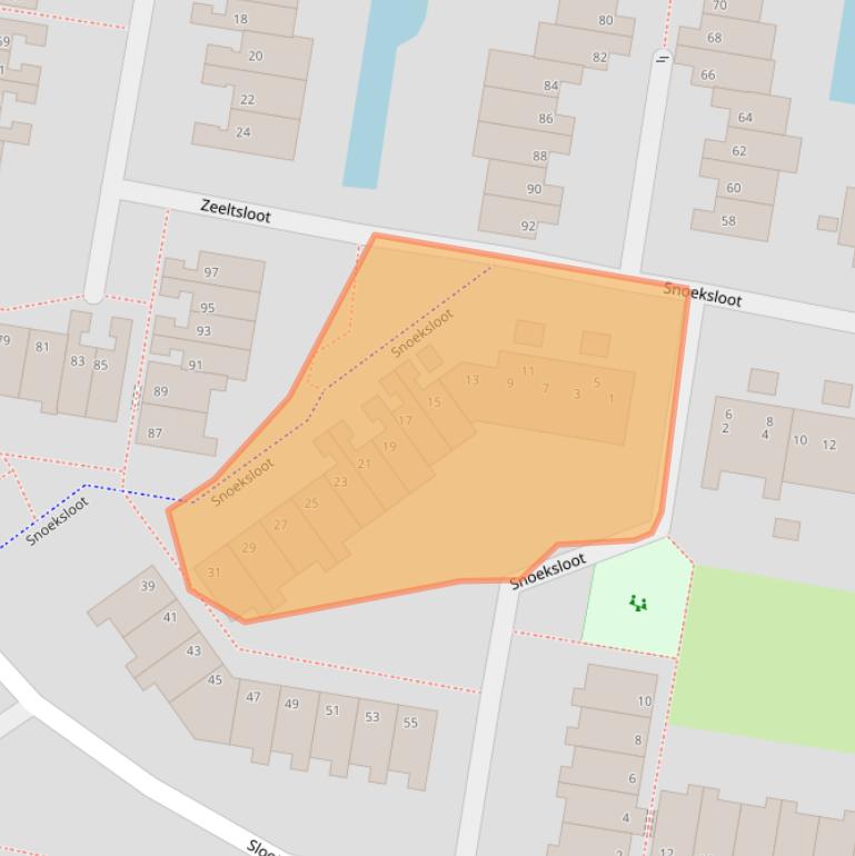 Kaart van postcodegebied 2724CR.