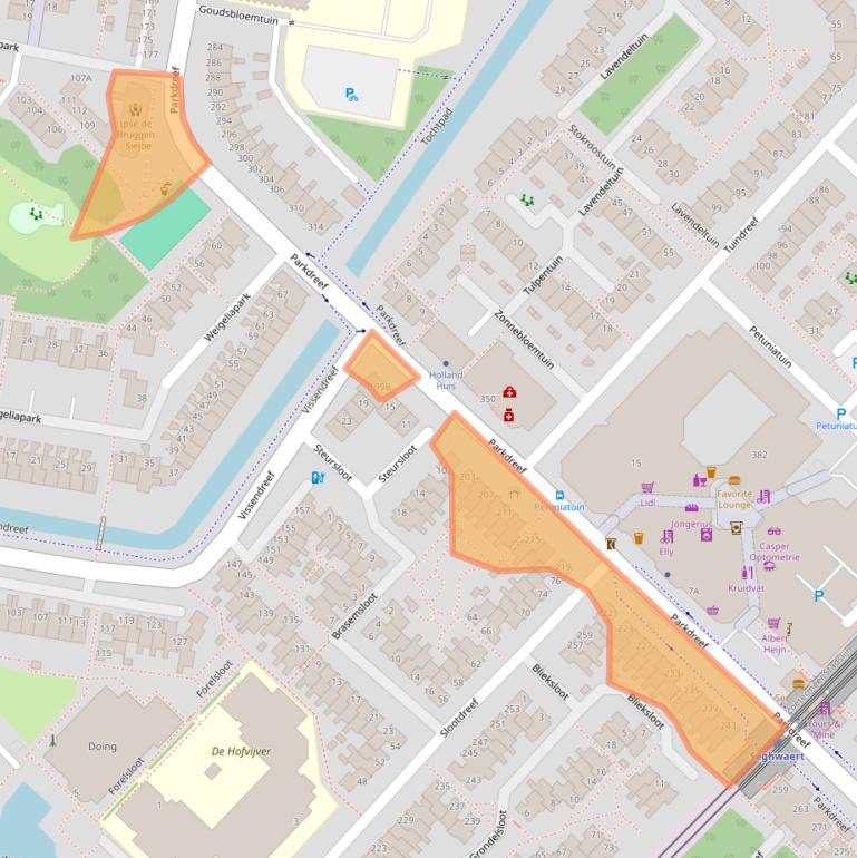 Kaart van postcodegebied 2724EP.