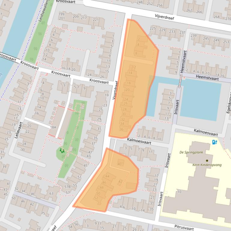 Kaart van postcodegebied 2724GG.