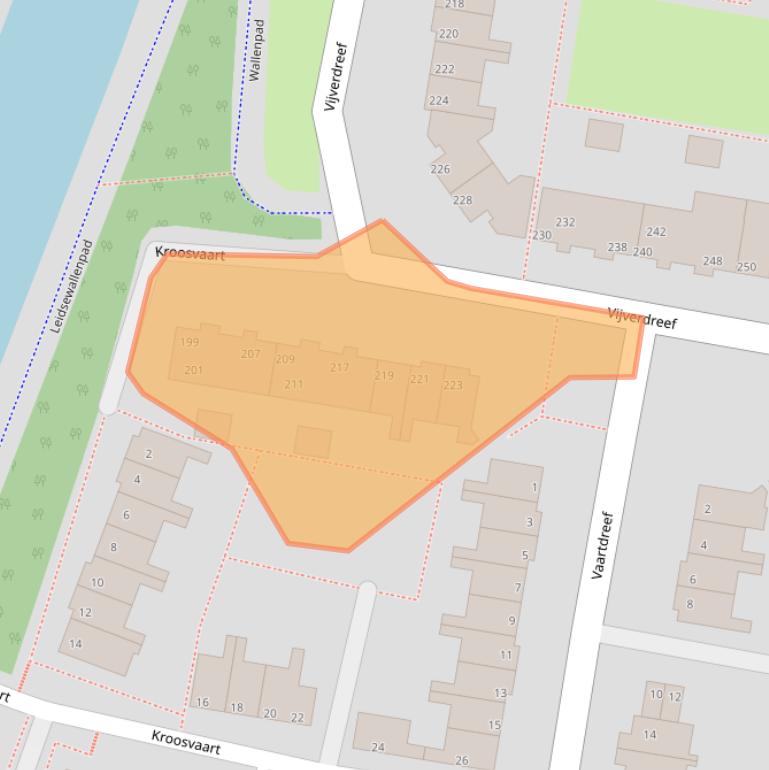 Kaart van postcodegebied 2724GK.