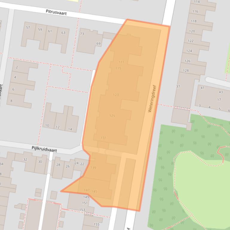 Kaart van postcodegebied 2724GW.