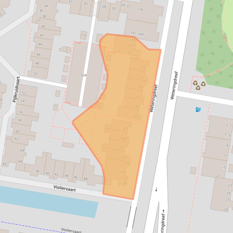 Kaart van postcodegebied 2724GX.