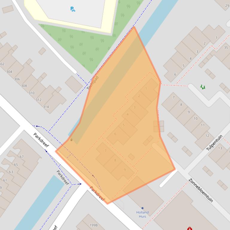 Kaart van postcodegebied 2724PA.