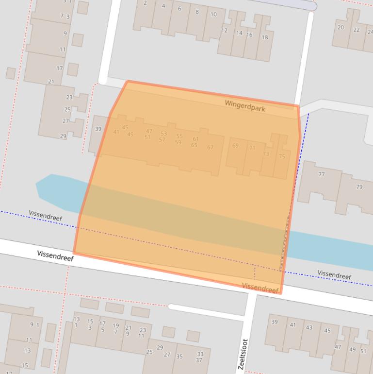 Kaart van postcodegebied 2724RB.