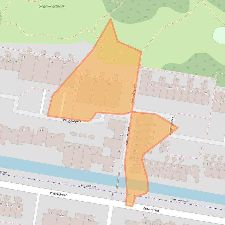 Kaart van postcodegebied 2724RG.