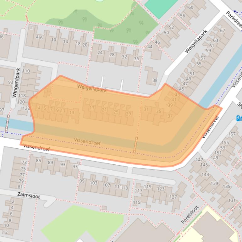 Kaart van postcodegebied 2724RH.
