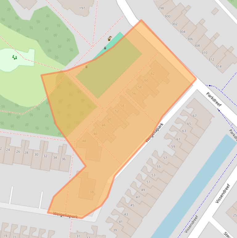 Kaart van postcodegebied 2724RL.