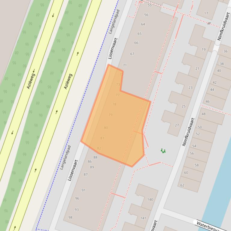 Kaart van postcodegebied 2724SM.