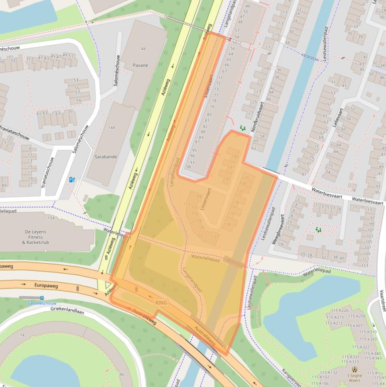 Kaart van postcodegebied 2724SP.