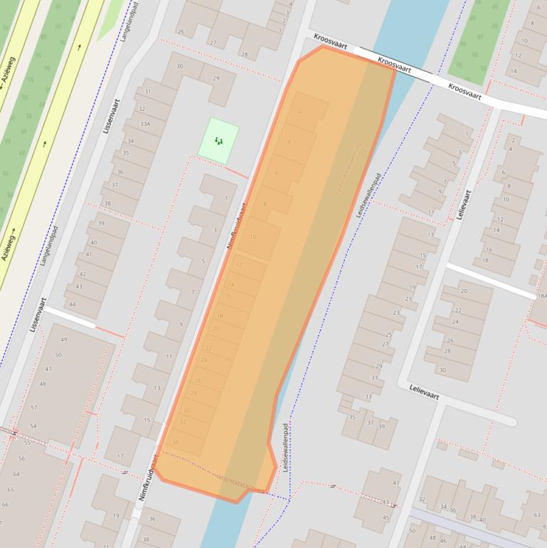 Kaart van postcodegebied 2724ST.