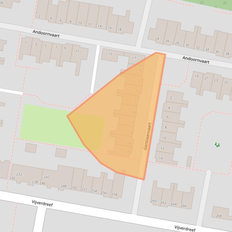 Kaart van postcodegebied 2724TL.