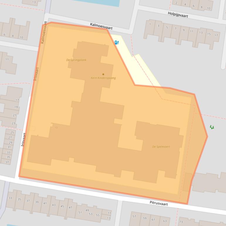 Kaart van postcodegebied 2724TT.