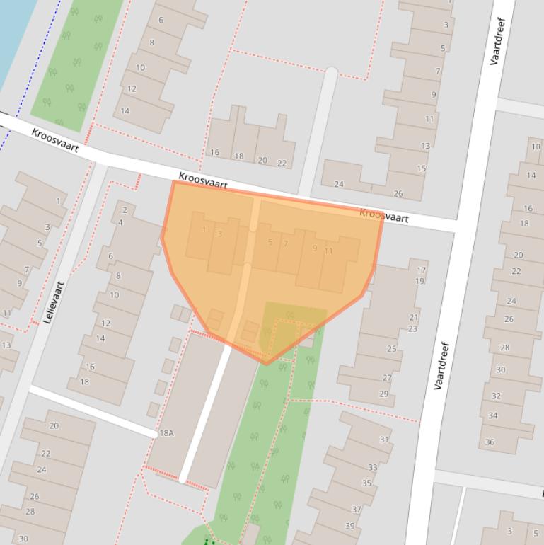 Kaart van postcodegebied 2724TW.