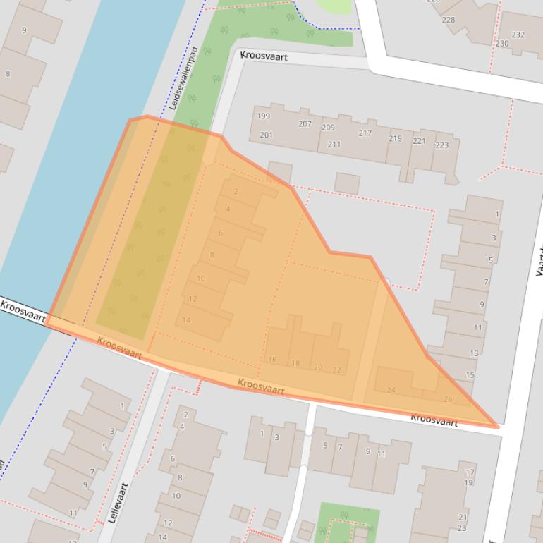 Kaart van postcodegebied 2724TX.