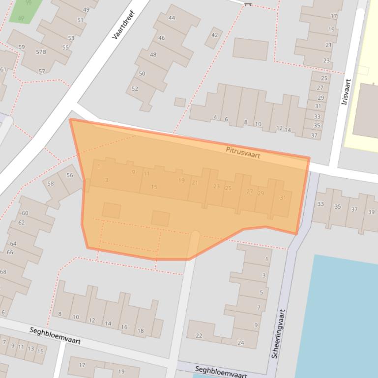 Kaart van postcodegebied 2724VA.