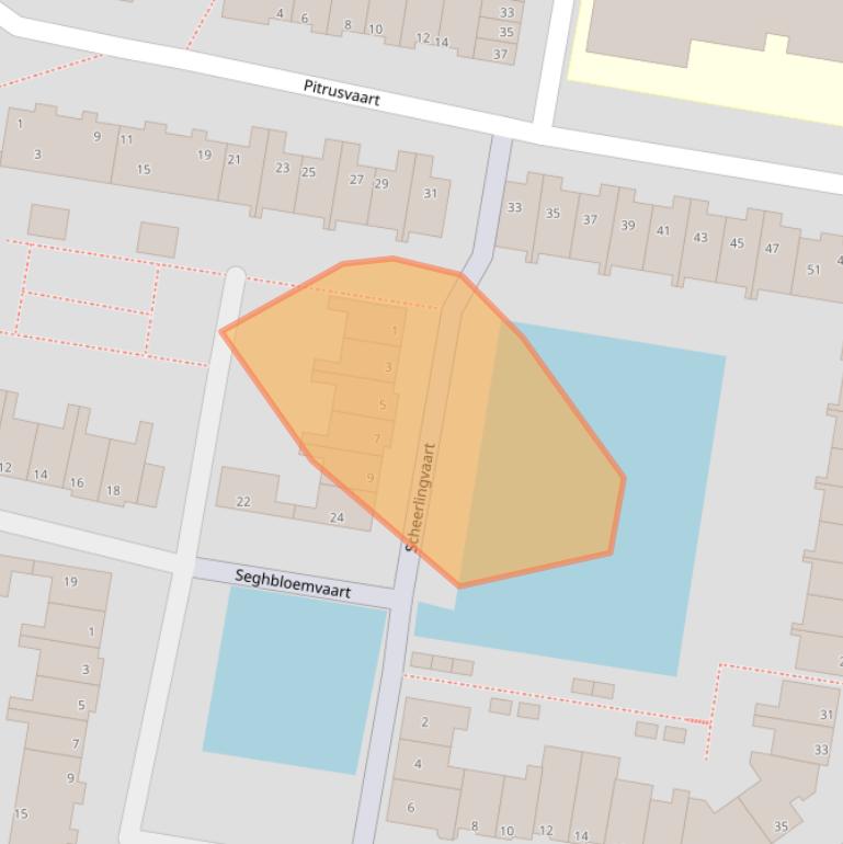 Kaart van postcodegebied 2724VH.